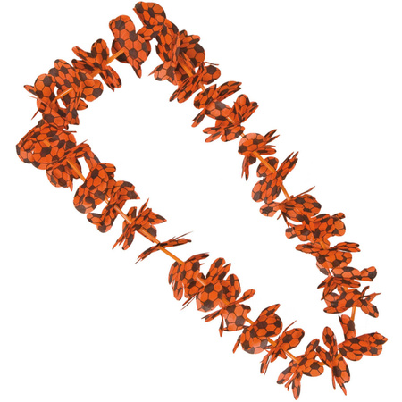 Orange football coronet garland