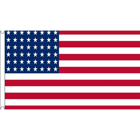 Oude USA vlag met 48 sterren