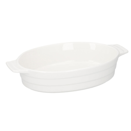 White oven dish oval 24 cm