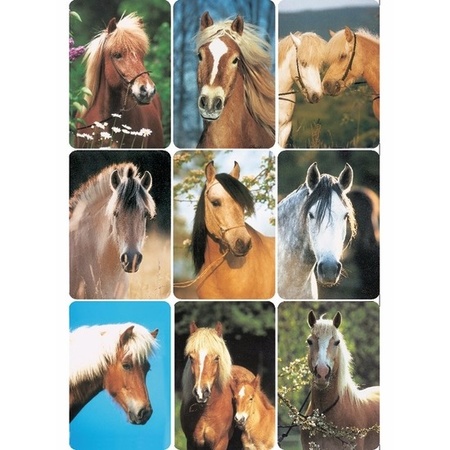 Horse head stickers 3 sheets