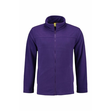 Purple fleece vest with zipper for adults