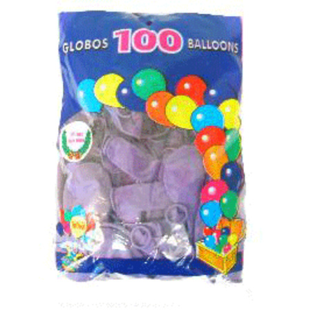 Paarse ballonnen 100 stuks