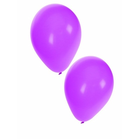 Paarse party ballonnen 50x stuks