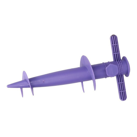 Purple parasol holder for in the ground 30 cm