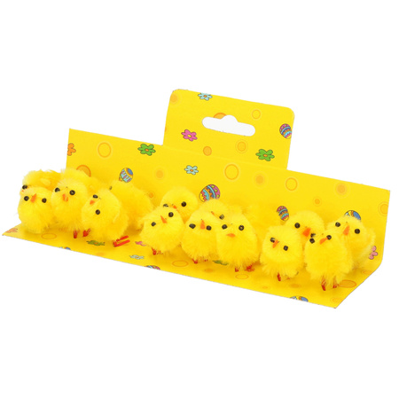 Easter chicks plush 16x pieces
