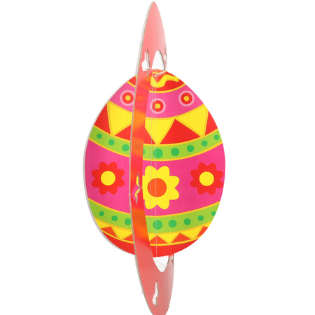 Hanging red Easter egg