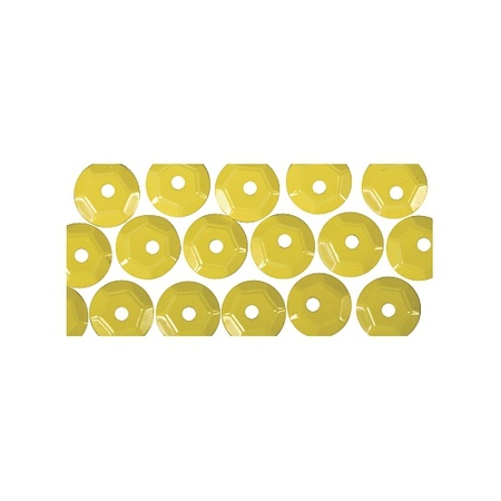 Sequins yellow 6 mm 500 pieces