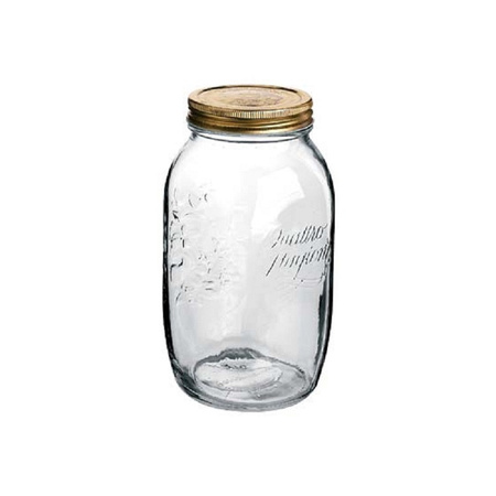 Pack of 10x pieces mason jars with swivel lid 1500 ml