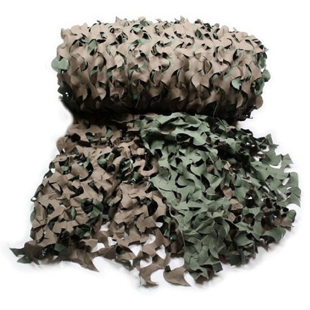Pack of 2x pieces army camouflage nets 3 x 2,4 meter