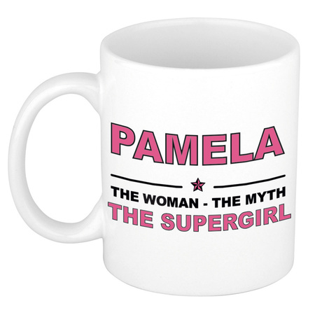 Pamela The woman, The myth the supergirl cadeau koffie mok / thee beker 300 ml