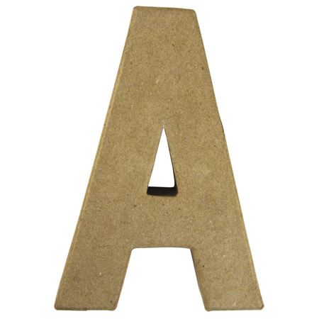 Paper mache letter A