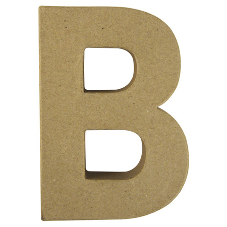 Papier mache letter B