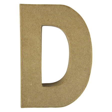 Papier mache letter D