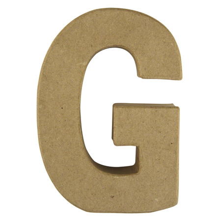 Paper mache letter G