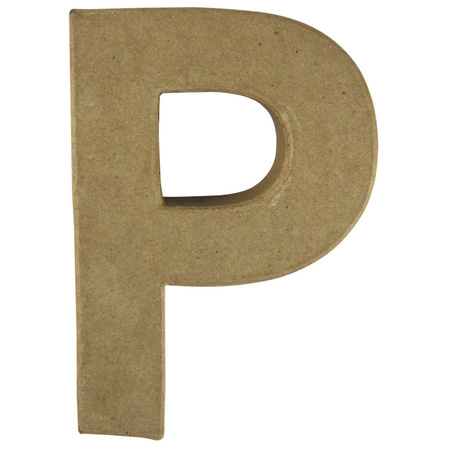Paper mache letter P