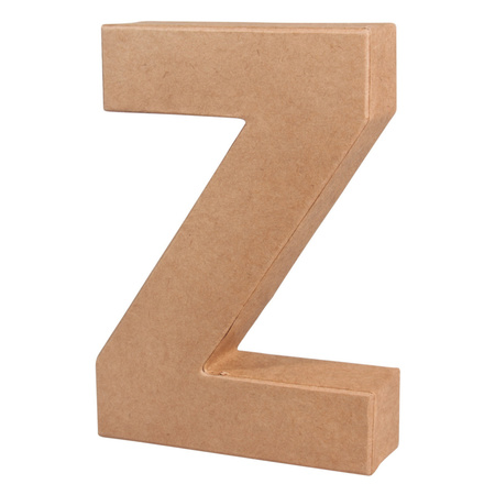 Paper mache letter Z