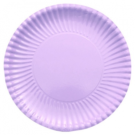 10x Large purple birthday party  plates 29 cm