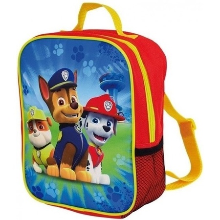 Paw Patrol kids school bag - blue/red - 27 x 21 cm