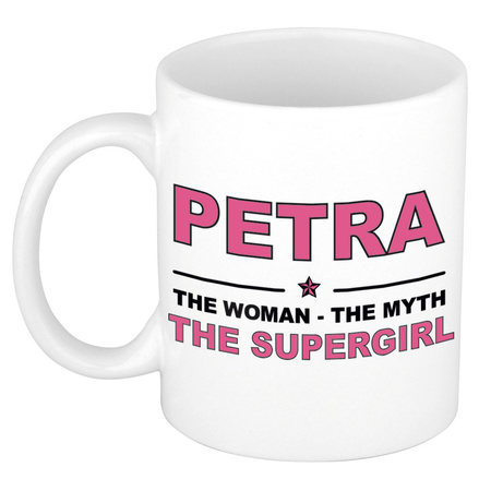 Petra The woman, The myth the supergirl cadeau koffie mok / thee beker 300 ml