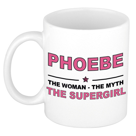 Phoebe The woman, The myth the supergirl cadeau koffie mok / thee beker 300 ml
