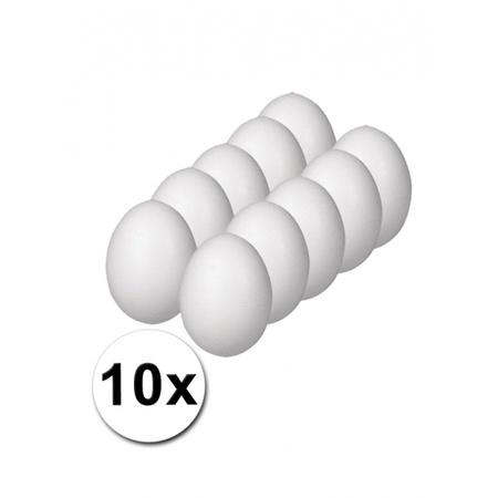 Piepschuim eieren pakket 10 cm 10 stuks