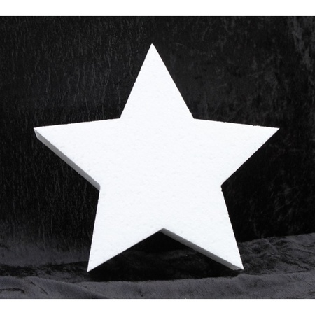 Styrofoam star shape 10 cm