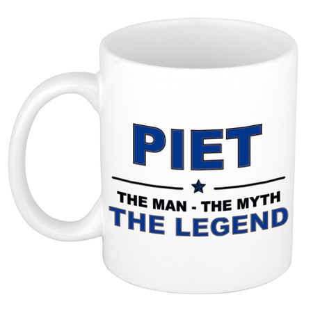 Piet The man, The myth the legend cadeau koffie mok / thee beker 300 ml