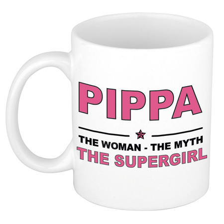 Pippa The woman, The myth the supergirl cadeau koffie mok / thee beker 300 ml