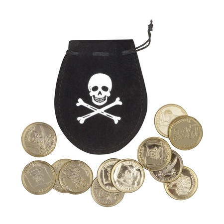 Pirate coins with wallet