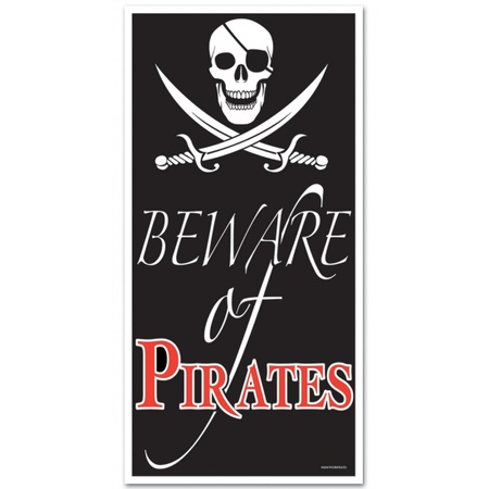 Piraten deurposter 75 x 150 cm