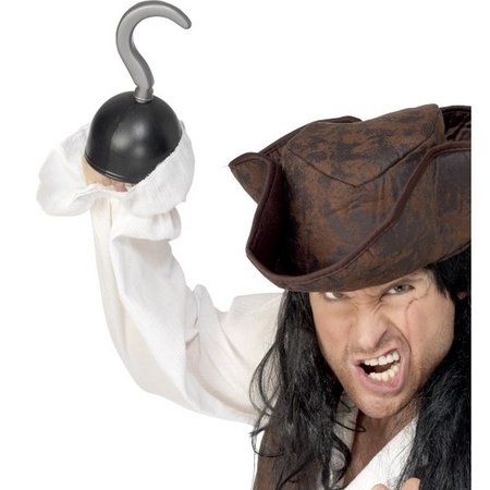 Piratenhaak verkleed accesoires piraten speelgoed