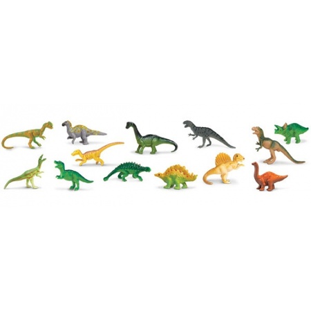 Plastic dinosaurussen 12 stuks