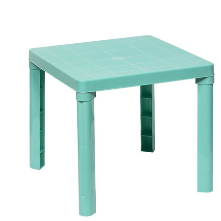 Mintgroene kindermeubels tafel met 2 stoelen