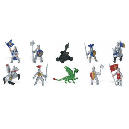 Plastic ridders en draken speelfiguren