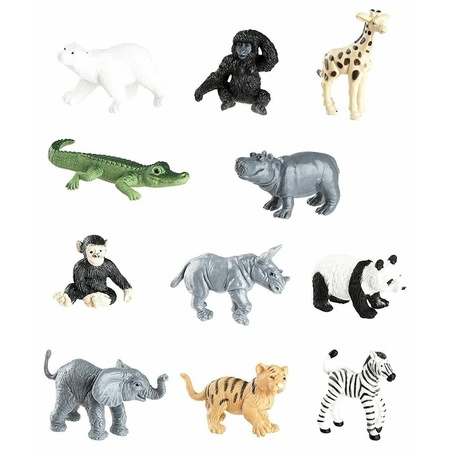 Plastic speelgoed figuren dierentuin dieren