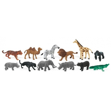 Plastic speelgoed figuren wilde dieren