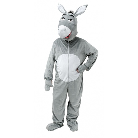 Grey donkey costume with big head