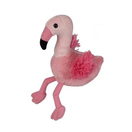 Pluche flamingo knuffel van 15 cm