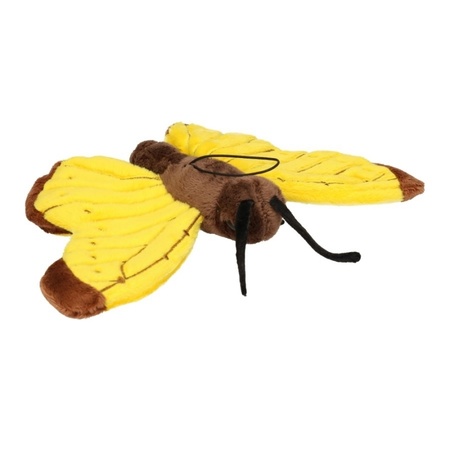 Plush yellow butterfly 21 cm