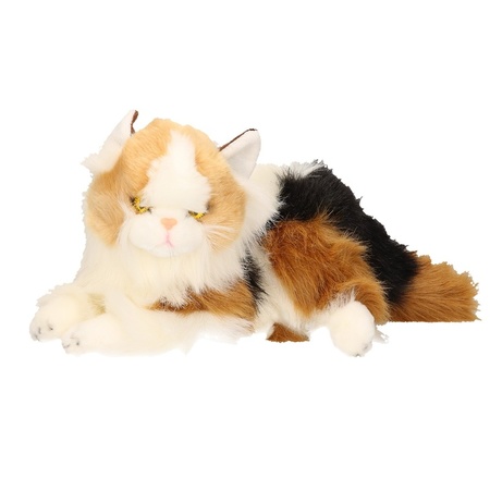 Red spotted cat cuddle toy 30 cm