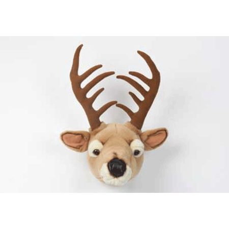 Plush deer animal head wall decoration