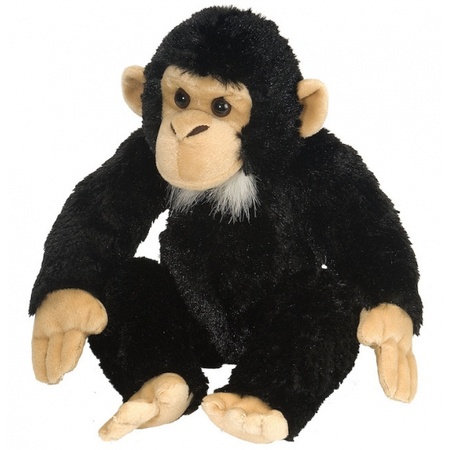 Pluche knuffel chimpansee 30 cm