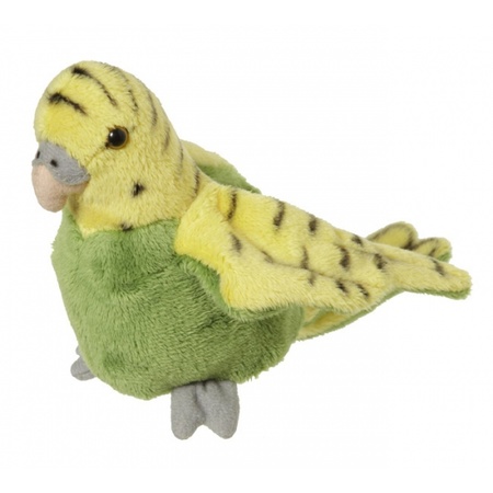 Budgerigar bird green 16 cm soft toy