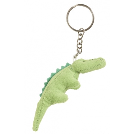 Pluche krokodil knuffel sleutelhanger 6 cm