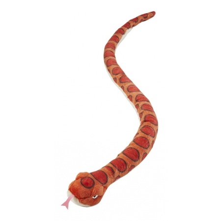 Pluche Regenboogboa slangen knuffel 152 cm