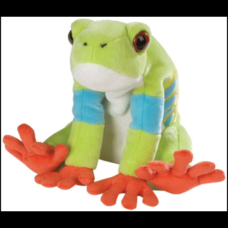 Sof toy red-eyed frog 30 cm
