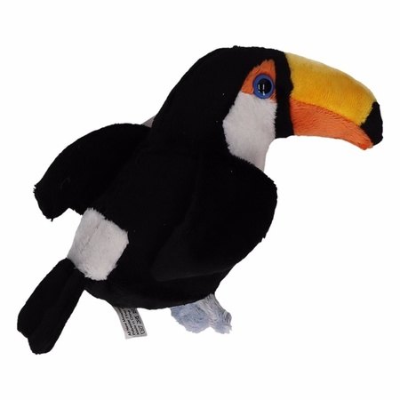 Plush toucan bird soft toy 14 cm
