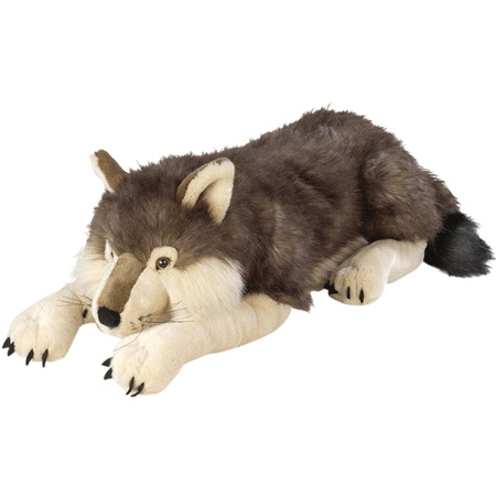 Pluche wolf knuffel 76 cm