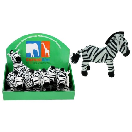 Plush soft toy zebra 18 cm
