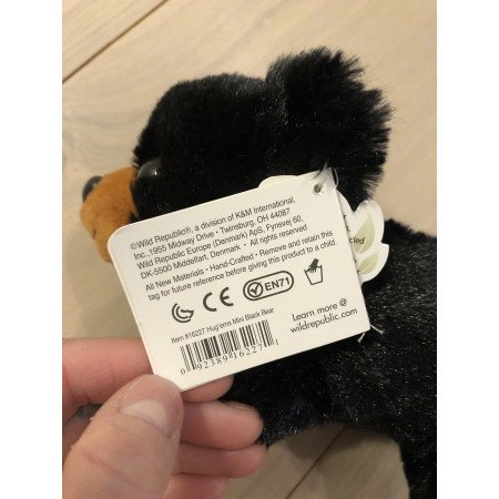 Pluche zwarte beer/beren knuffel 18 cm speelgoed